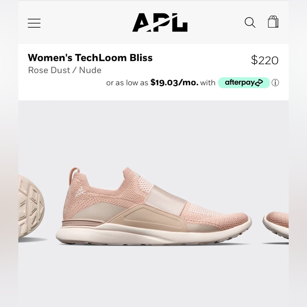 Women’s APL TechLoom Bliss Shoes, color rose dust/nude